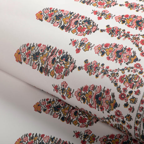 Brunschwig & Fils VISAN TEAL/ROSE Wallpaper