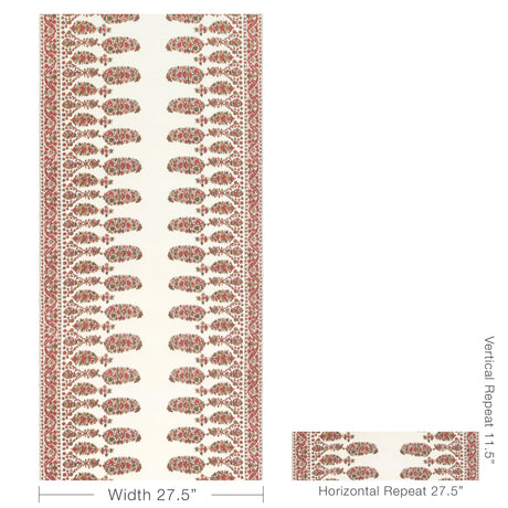Brunschwig & Fils VISAN ROSE/LEAF Wallpaper
