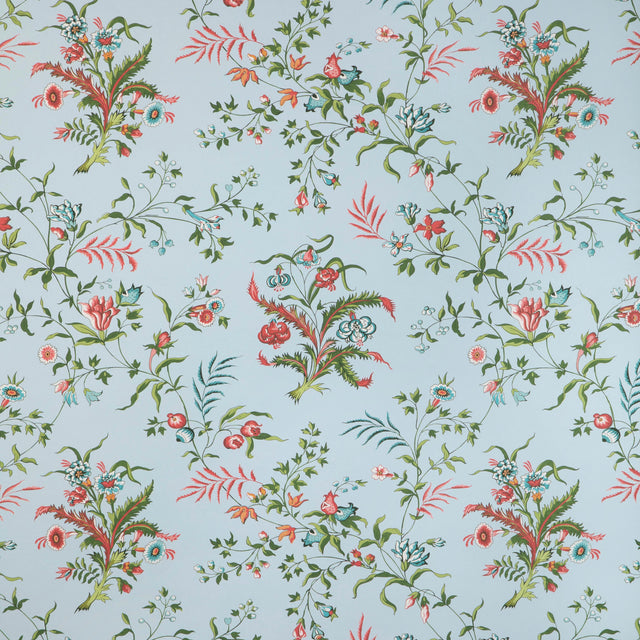 Brunschwig & Fils CHANCAY SKY/LEAF Wallpaper
