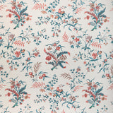 Brunschwig & Fils CHANCAY TEAL/ROSE Wallpaper