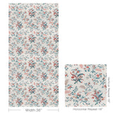 Brunschwig & Fils CHANCAY TEAL/ROSE Wallpaper