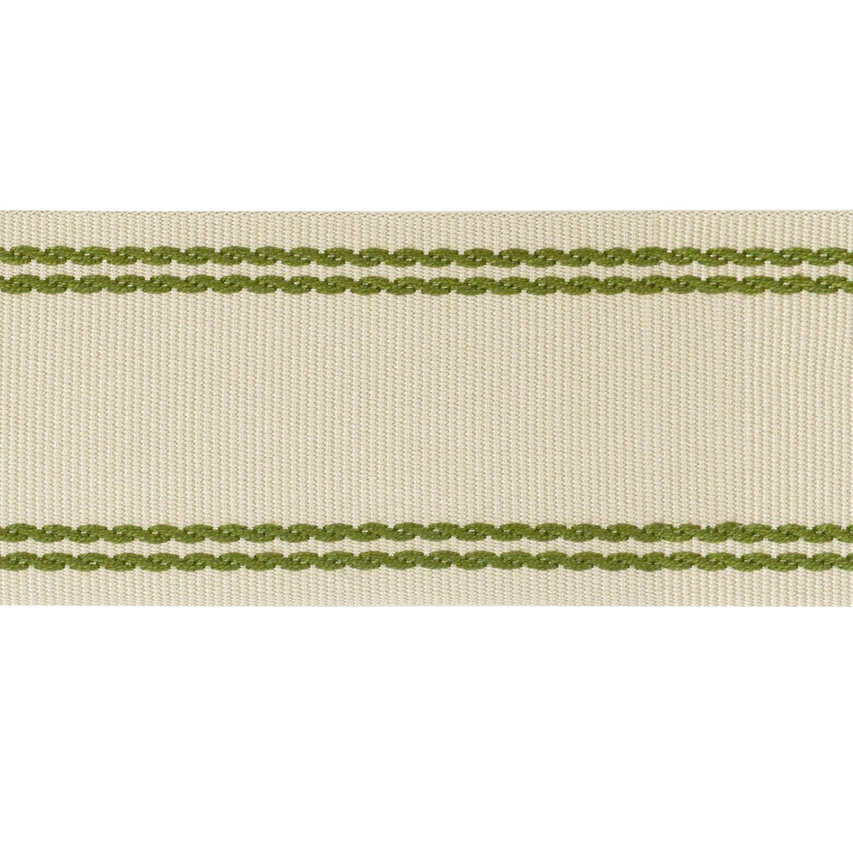 Lee Jofa BRAID W/TRAMLINES FLAX&OLIVE GRN Trim