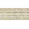 Lee Jofa CUT RUCHE FRINGE FLAX & OLIVE GRN Trim