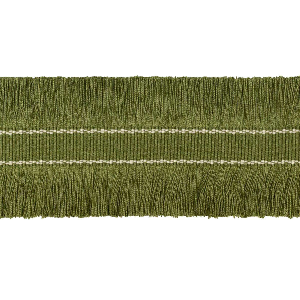 Lee Jofa CUT RUCHE FRINGE OLIVE GREEN Trim