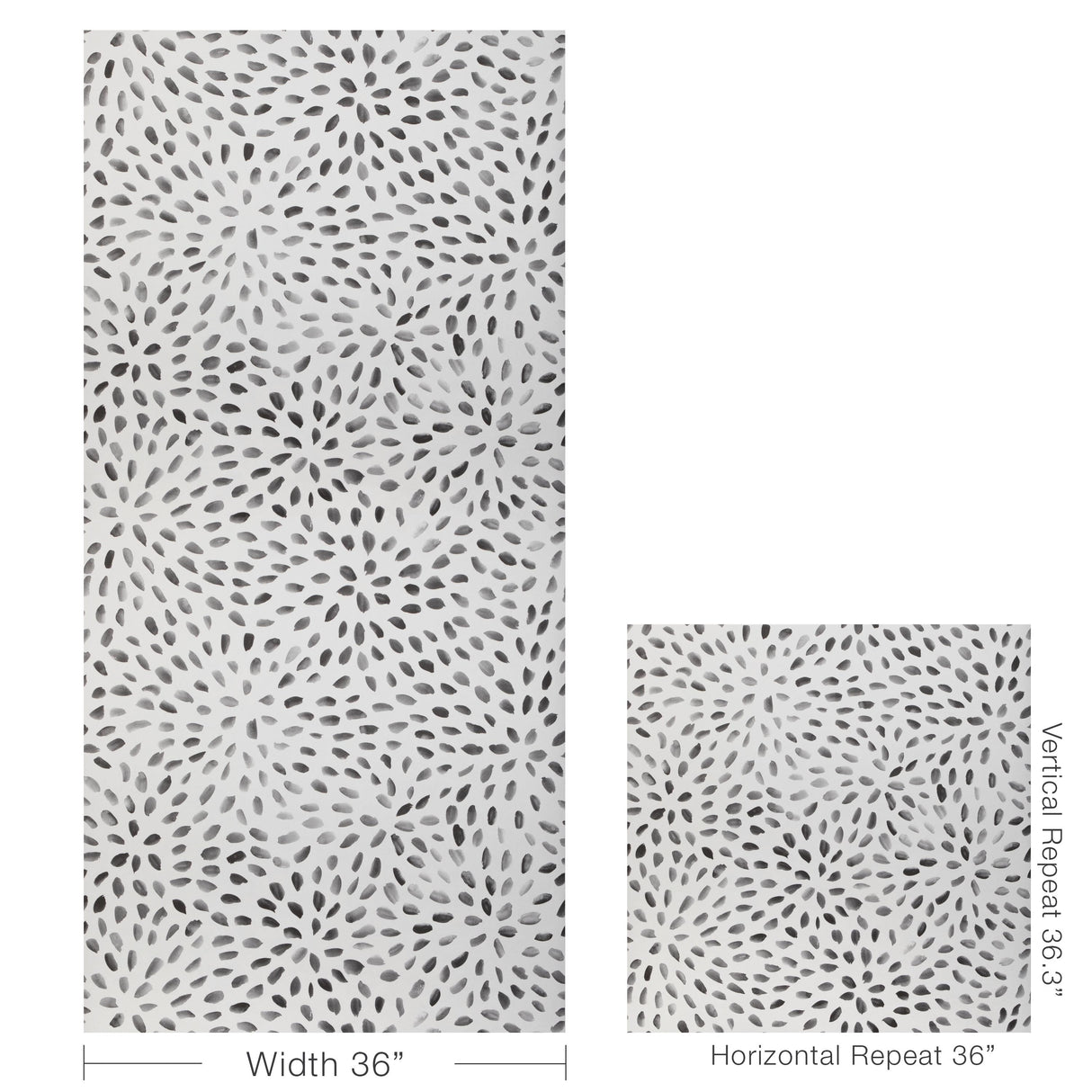 Kravet PETAL BLOSSOM WP ONYX Wallpaper