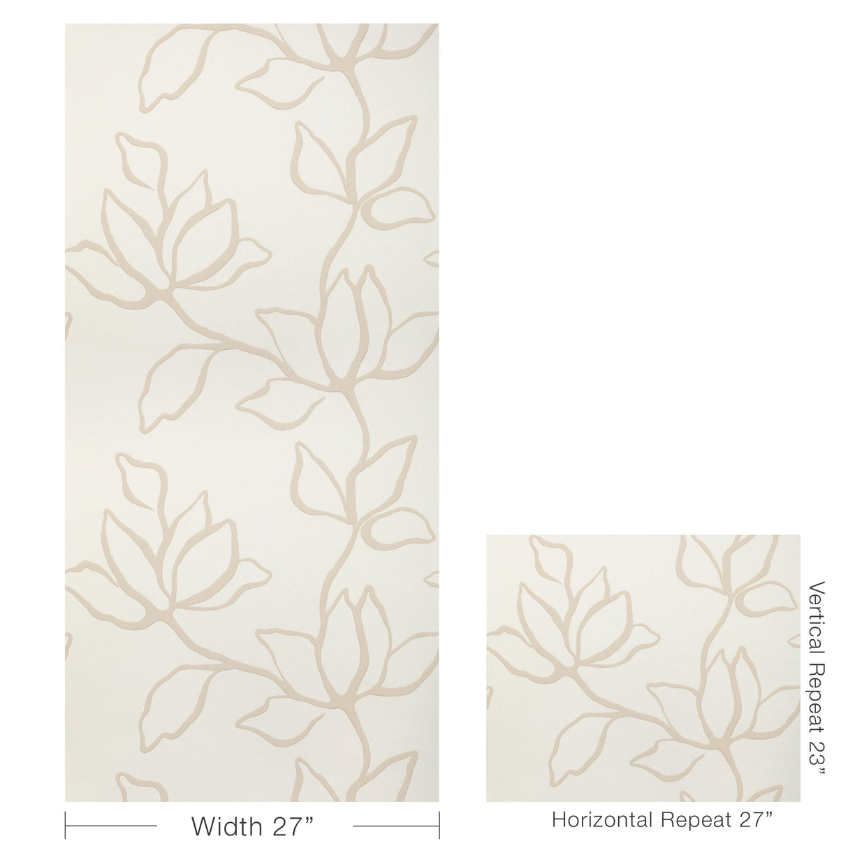 Kravet FLORAL SKETCH WP NATURAL Wallpaper