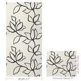 Kravet FLORAL SKETCH WP ONYX Wallpaper