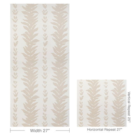 Kravet CLIMBING LEAVES WP LINEN Wallpaper