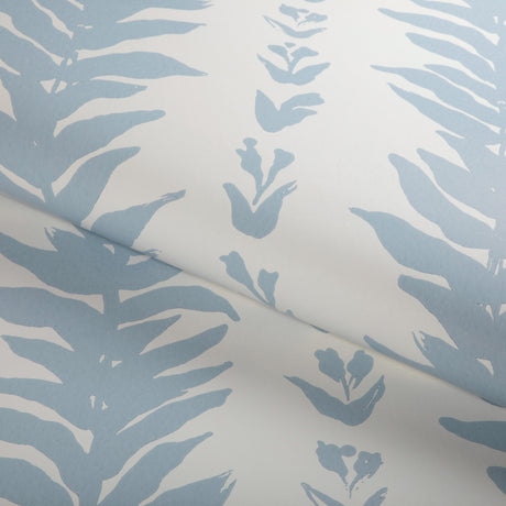 Kravet CLIMBING LEAVES WP CHAMBRAY Wallpaper