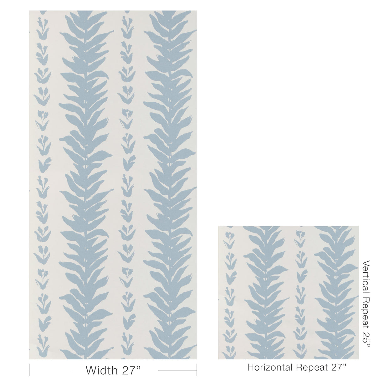 Kravet CLIMBING LEAVES WP CHAMBRAY Wallpaper