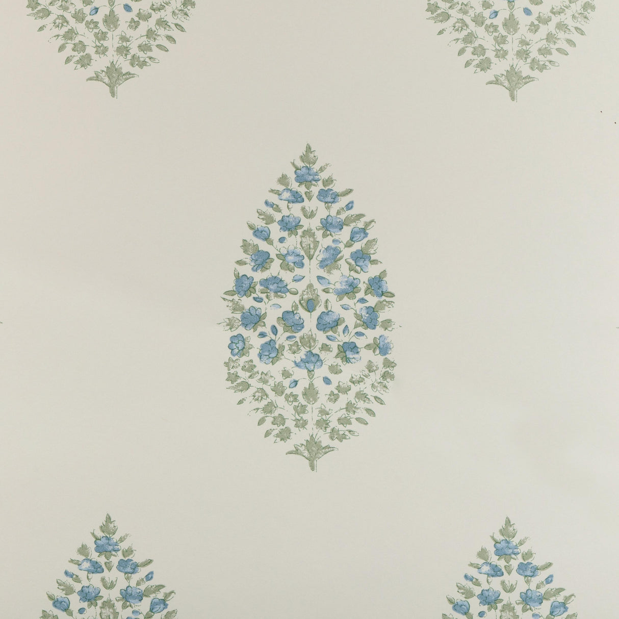 Kravet ATELIER PAISLEY WP BLUE SAGE Wallpaper