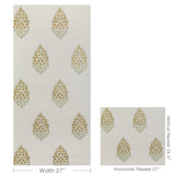 Kravet ATELIER PAISLEY WP WHEAT Wallpaper