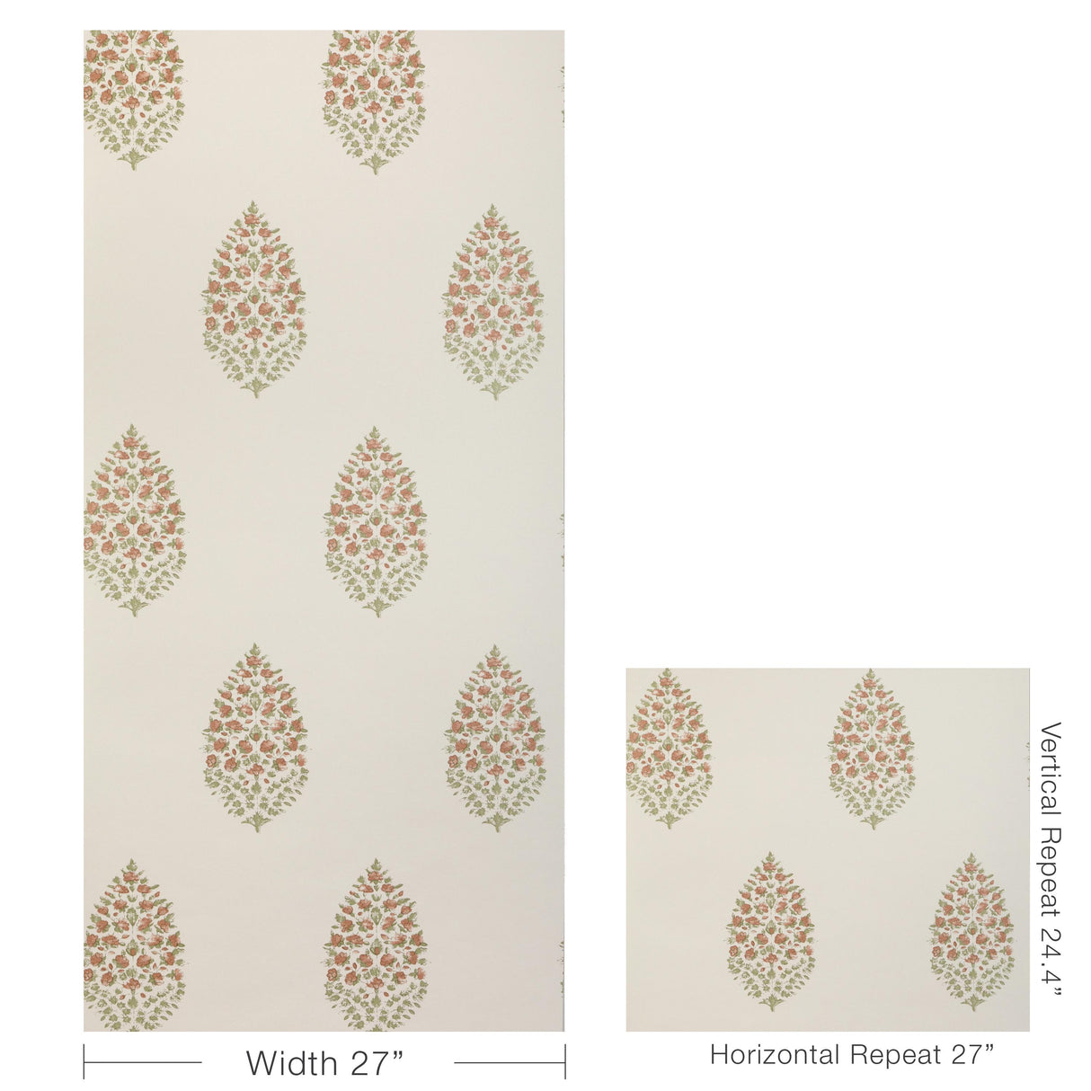 Kravet ATELIER PAISLEY WP CLAY Wallpaper