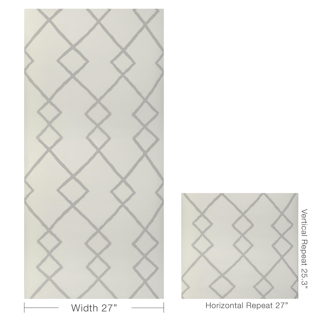Kravet GEO GRAPHICA WP GREY Wallpaper