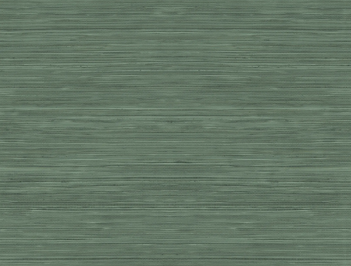 Winfield Thybony GRASSCLOTH TEXTURE GREEN Wallpaper