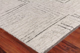 Exquisite Rugs Aldridge Hand-knotted Wool/Bamboo Silk 3807 Ivory/Gray/Beige 14' x 10' Area Rug