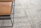 Exquisite Rugs Aldridge Hand-knotted Wool/Bamboo Silk 3807 Ivory/Gray/Beige 14' x 10' Area Rug