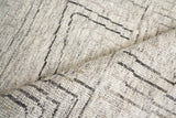 Exquisite Rugs Aldridge Hand-knotted Wool/Bamboo Silk 3807 Ivory/Gray/Beige 12' x 9' Area Rug
