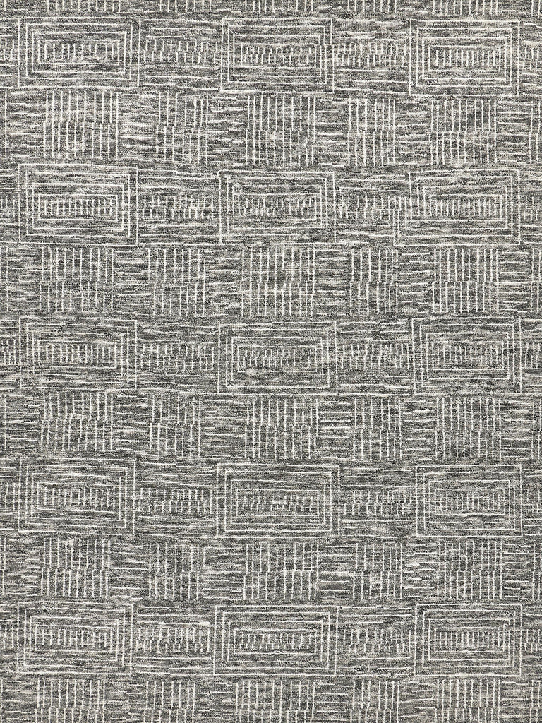 Exquisite Aldridge Hand-knotted Wool/Bamboo Silk Charcoal/Ivory Area Rug 10.0'X14.0' Rug