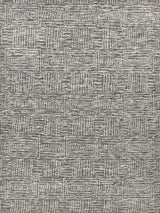 Exquisite Rugs Aldridge Hand-knotted Wool/Bamboo Silk 3810 Charcoal/Ivory 8' x 10' Area Rug