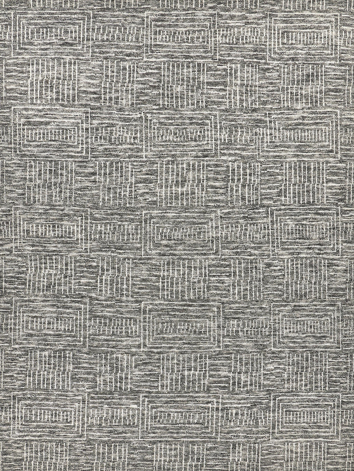 Exquisite Aldridge Hand-knotted Wool/Bamboo Silk Charcoal/Ivory Area Rug 8.0'X10.0' Rug