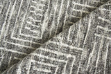 Exquisite Rugs Aldridge Hand-knotted Wool/Bamboo Silk 3810 Charcoal/Ivory 8' x 10' Area Rug