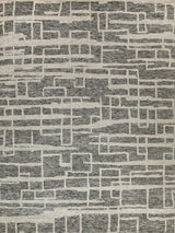 Exquisite Aldridge Hand-knotted Wool/Bamboo Silk Charcoal/Ivory Area Rug 10.0'X14.0' Rug