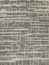 Exquisite Rugs Aldridge Hand-knotted Wool/Bamboo Silk 4480 Charcoal/Ivory 6' x 9' Area Rug