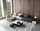 Exquisite Rugs Aldridge Hand-knotted Wool/Bamboo Silk 4480 Charcoal/Ivory 10' x 8' Area Rug