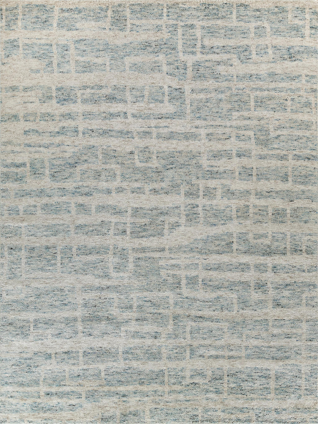 Exquisite Aldridge Hand-knotted Wool/Bamboo Silk Light Blue/Ivory Area Rug 14.0'X18.0' Rug