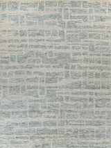 Exquisite Aldridge Hand-knotted Wool/Bamboo Silk Light Blue/Ivory Area Rug 14.0'X18.0' Rug