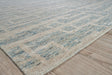 Exquisite Rugs Aldridge Hand-knotted Wool/Bamboo Silk 4481 Light Blue/Ivory 8' x 10' Area Rug