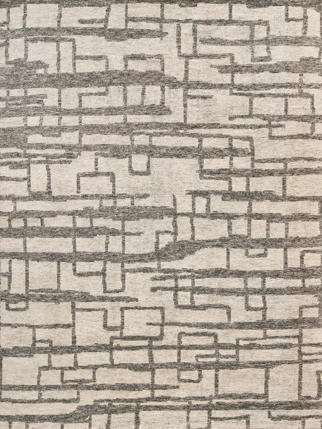 Exquisite Rugs Aldridge Hand-knotted Wool/Bamboo Silk 4483 Silver/Gray 9' x 12' Area Rug