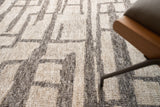 Exquisite Rugs Aldridge Hand-knotted Wool/Bamboo Silk 4483 Silver/Gray 9' x 12' Area Rug