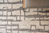 Exquisite Rugs Aldridge Hand-knotted Wool/Bamboo Silk 4483 Silver/Gray 9' x 12' Area Rug