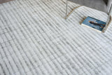 Exquisite Rugs Allure Hand-loomed Wool/Bamboo Silk 6337 Ivory/Silver 10' x 14' Area Rug