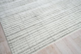 Exquisite Rugs Allure Hand-loomed Wool/Bamboo Silk 6337 Ivory/Silver 10' x 14' Area Rug