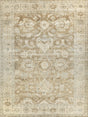 Exquisite Rugs Antique Weave Oushak Hand-knotted New Zealand Wool 2001 Gray/Brown 12' x 15' Area Rug