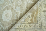Exquisite Rugs Antique Weave Oushak Hand-knotted New Zealand Wool 2001 Gray/Brown 12' x 15' Area Rug