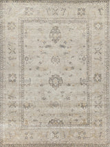 Exquisite Antique Weave Oushak Hand-knotted New Zealand Wool Ivory/Brown Area Rug 12.0'X15.0' Rug