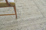Exquisite Rugs Antique Weave Oushak Hand-knotted New Zealand Wool 3420 Ivory/Brown 15' x 12' Area Rug
