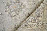 Exquisite Rugs Antique Weave Oushak Hand-knotted New Zealand Wool 3420 Ivory/Brown 10' x 8' Area Rug