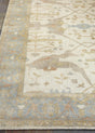 Exquisite Rugs Antique Weave Oushak Hand-knotted New Zealand Wool 9329 Blue/Ivory 14' x 18' Area Rug