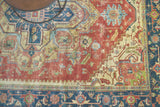 Exquisite Rugs Antique Weave Serapi Hand-knotted New Zealand Wool 7053 Red/Navy 14' x 18' Area Rug