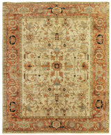 Exquisite Antique Weave Serapi Hand-knotted New Zealand Wool Ivory/Rust Area Rug 14.0'X18.0' Rug