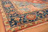 Exquisite Rugs Antique Weave Serapi Hand-knotted New Zealand Wool 9971 Rust/Blue 12' x 15' Area Rug