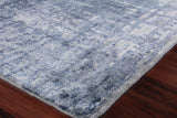 Exquisite Rugs Antolini Hand-loomed Bamboo Silk 3940 Blue/Ivory/Gray 8' x 10' Area Rug