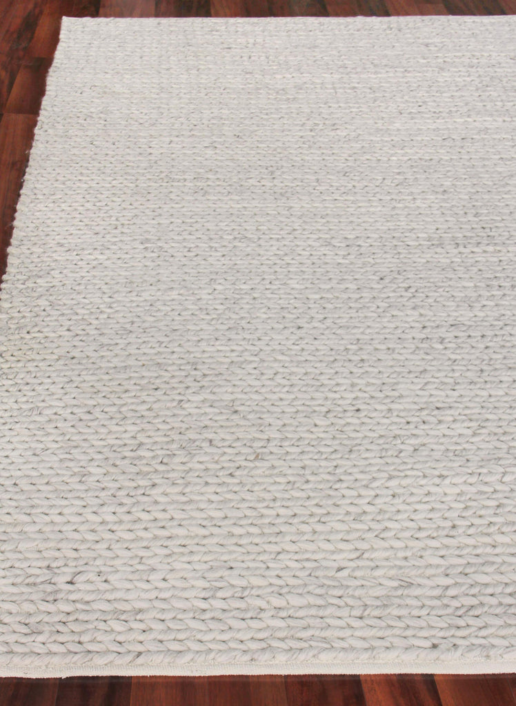 Exquisite Arlow Handwoven Polyester/Cotton Light Gray Area Rug 12.0'X15.0' Rug