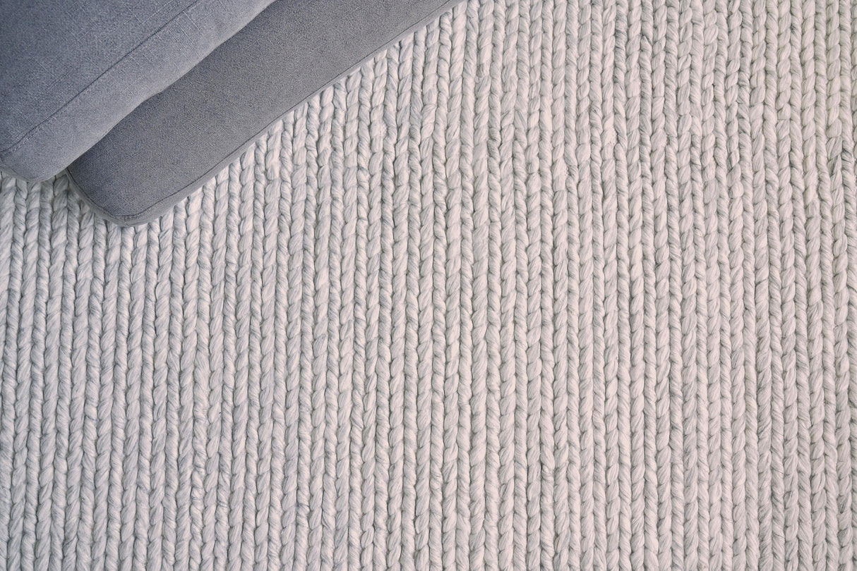 Exquisite Rugs Arlow Handwoven Polyester/Cotton 2308 Light Gray 14' x 18' Area Rug