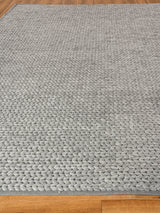 Exquisite Rugs Arlow Handwoven Polyester/Cotton 2309 Dark Gray 5' x 8' Area Rug